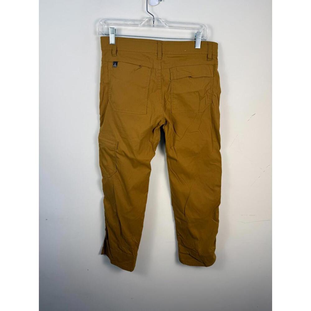 prAna Stretch Zion Cargo Pants Mens 30x29 Belted Mustard Hiking Cargo Gorpcore - Picture 2 of 5